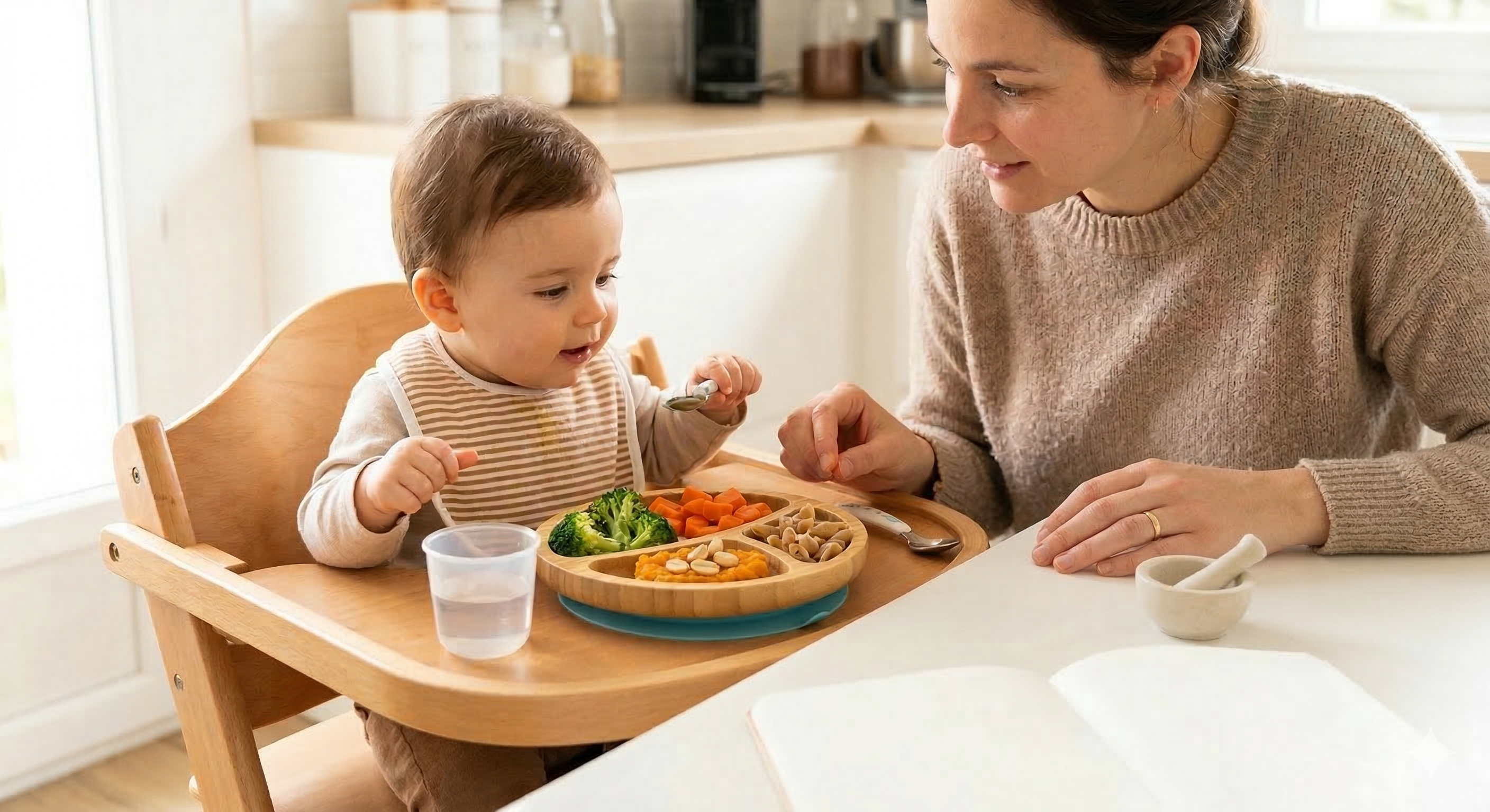 QUANTITÉS ET ÉQUILIBRE : LE GUIDE DES PORTIONS POUR BÉBÉ DE 4 À 36 MOIS
