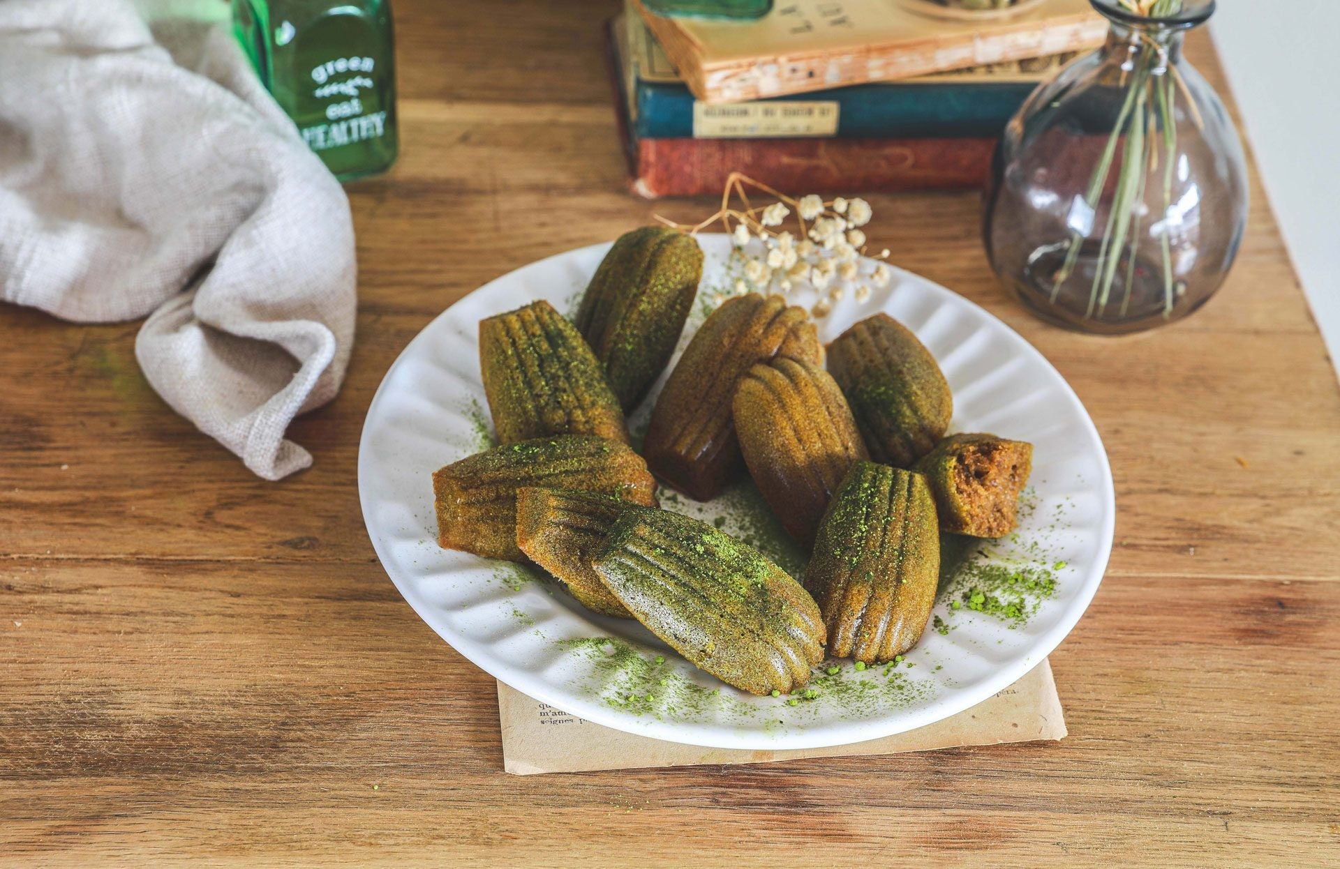 Madeleines au matcha