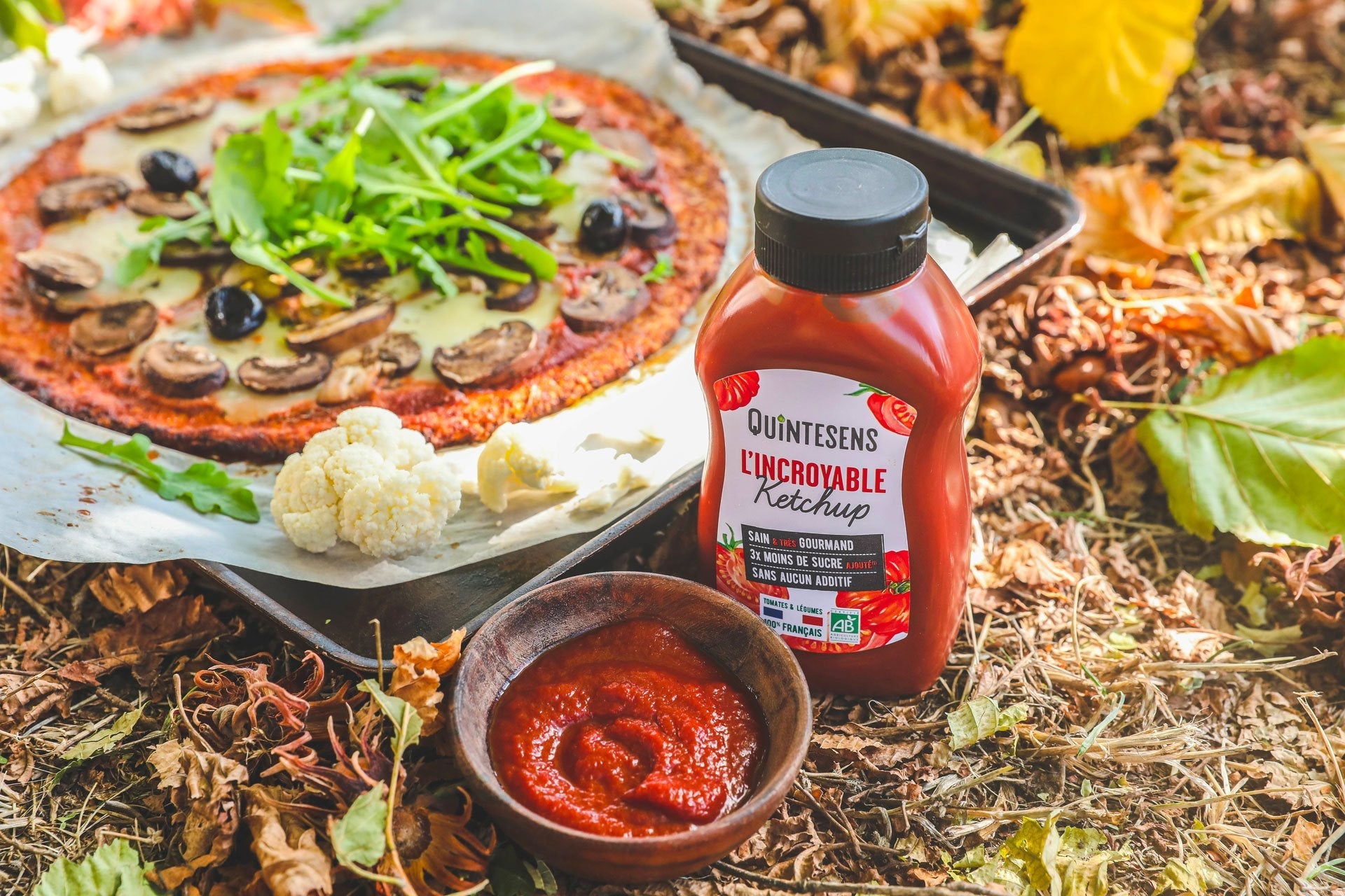 Pizza croûte de chou-fleur