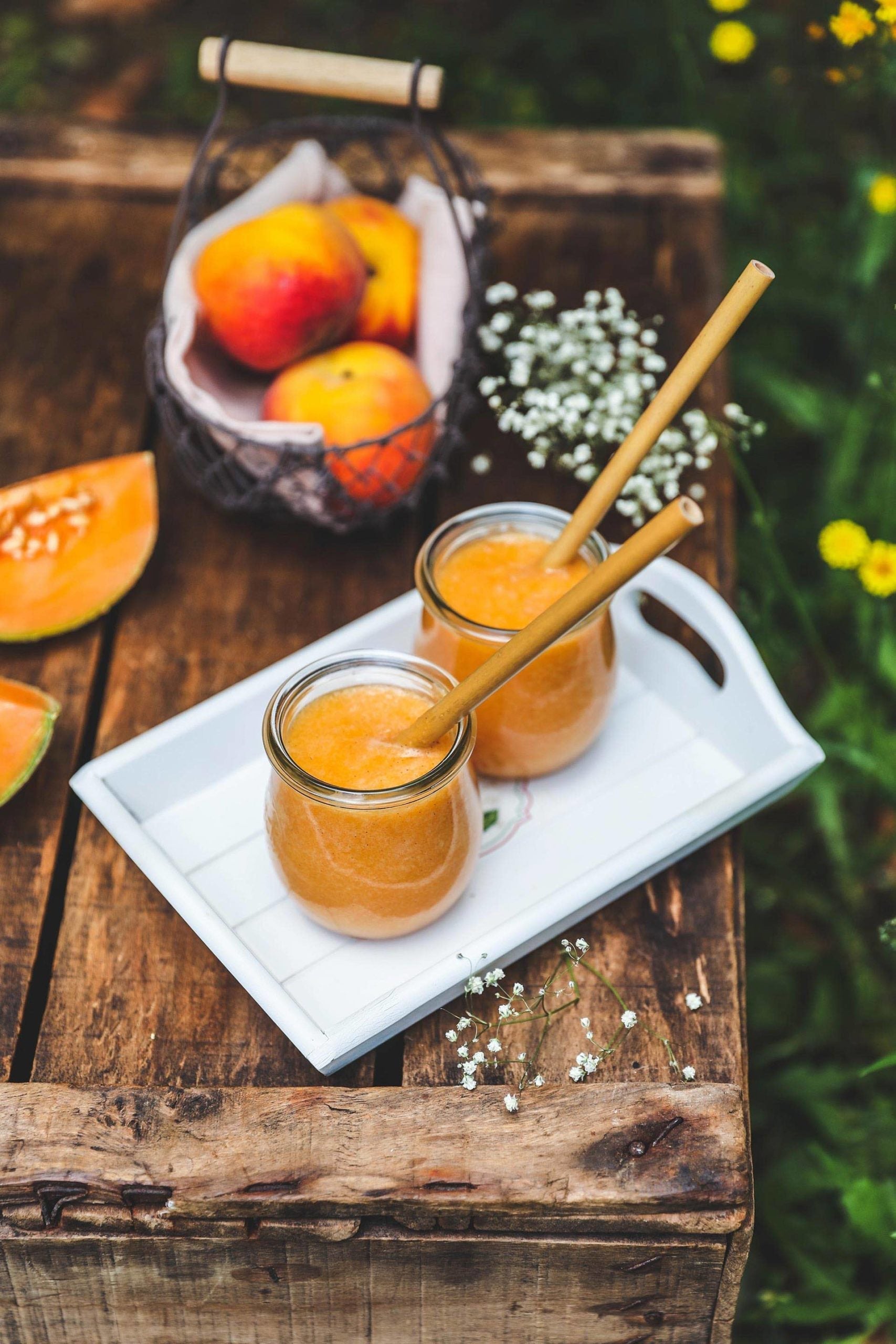 SMOOTHIE MELON, PÊCHE, VANILLE