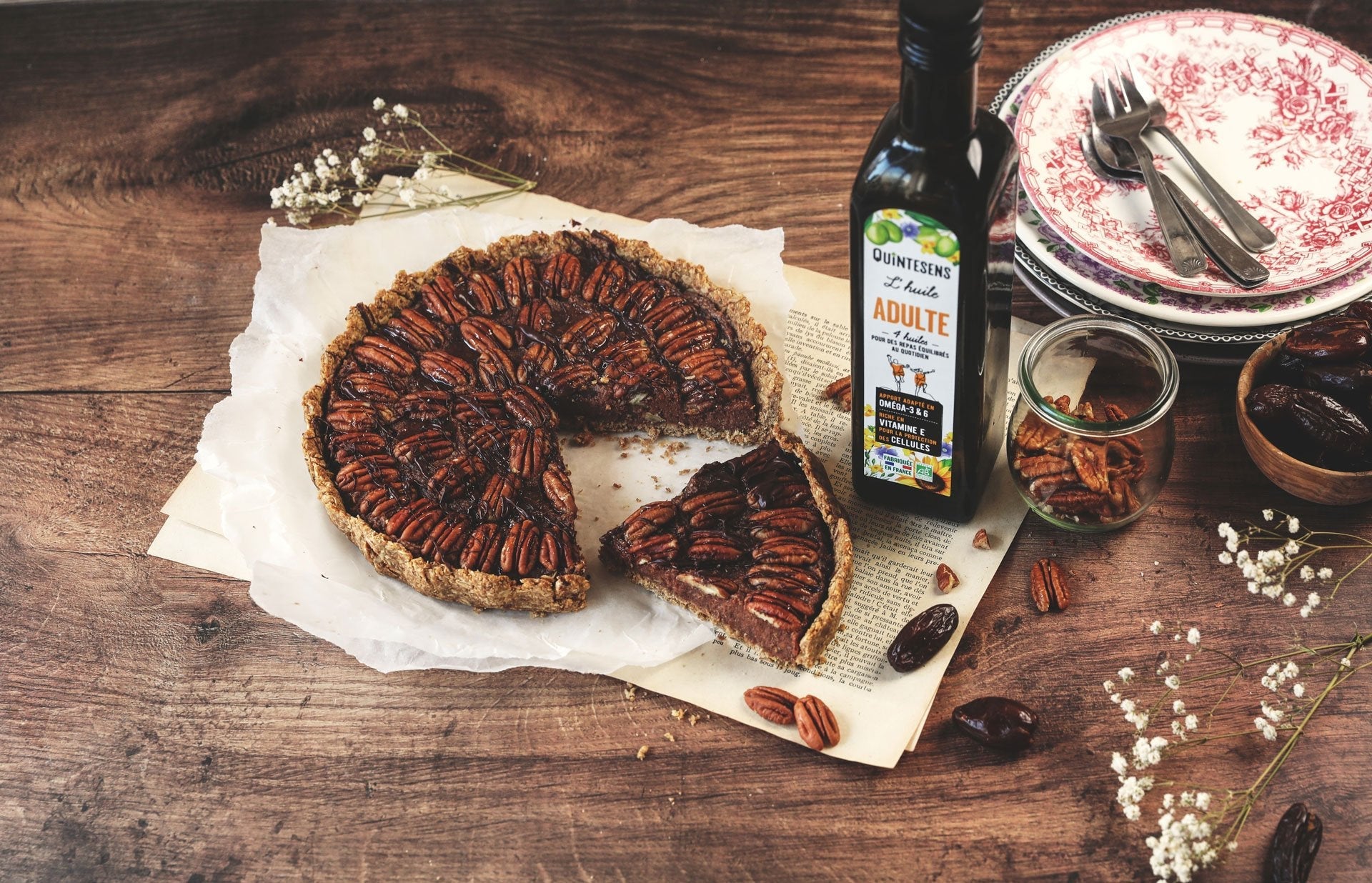 Tarte aux noix de pécan healthy