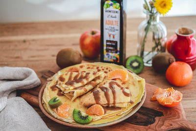 Crêpes nappées de caramel de dattes