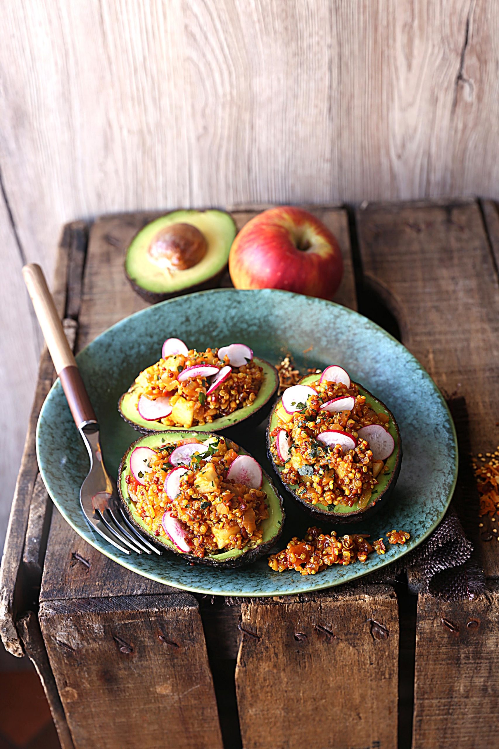 AVOCAT FARCI AU DUO DE QUINOA BEENDHI
