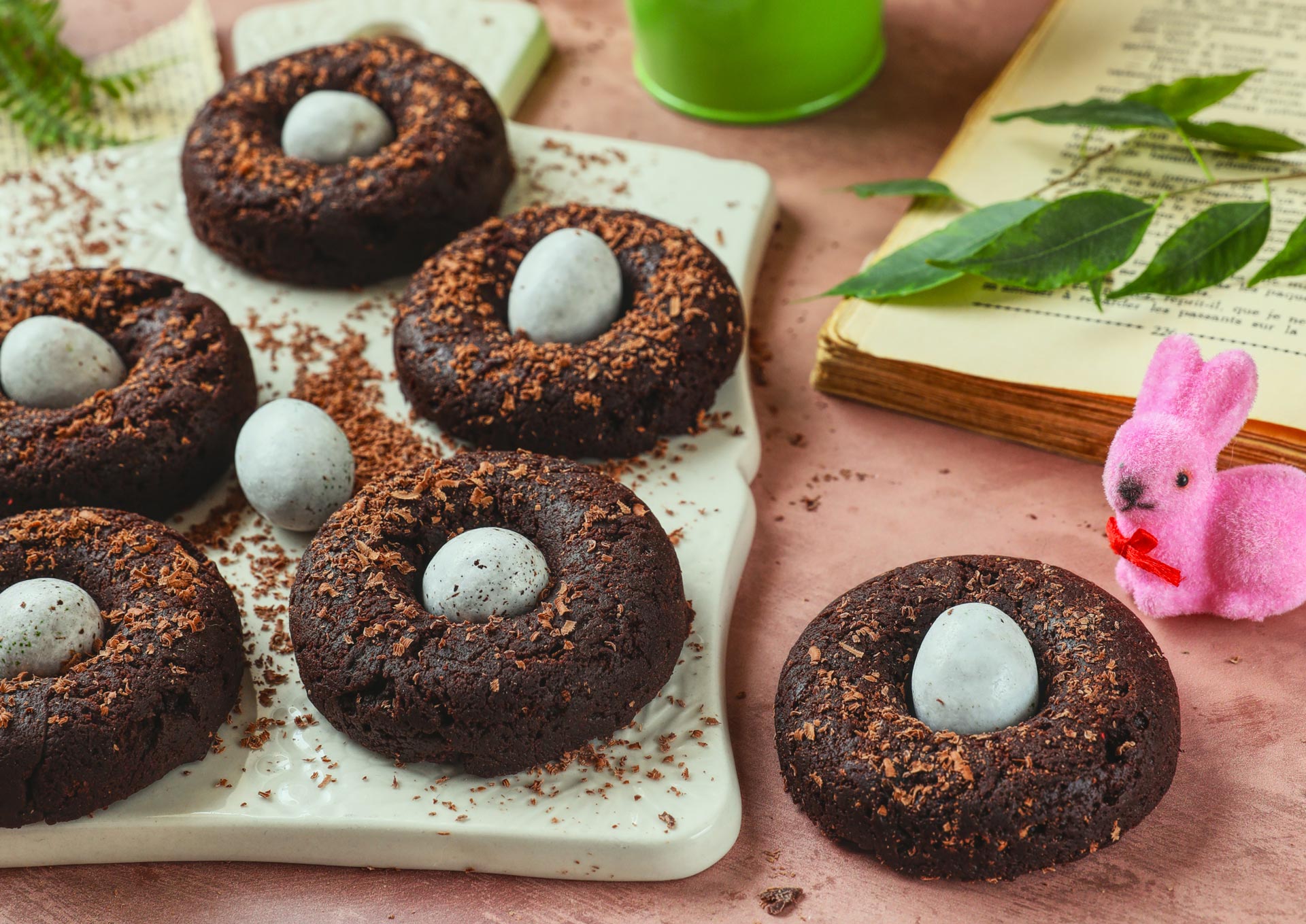 Brownies nid choco et beurre de cacahuètes