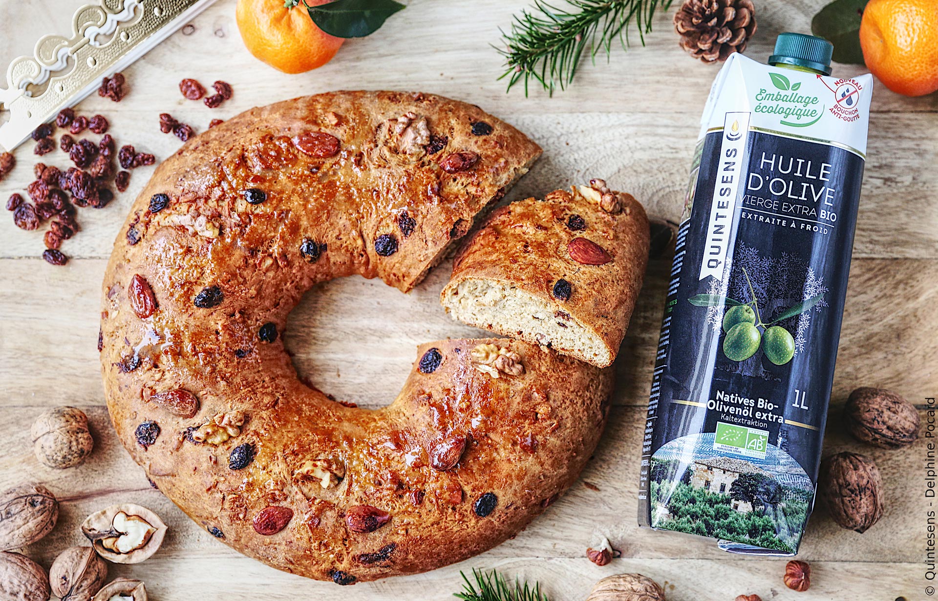 Couronne des rois aux raisins et aux noix