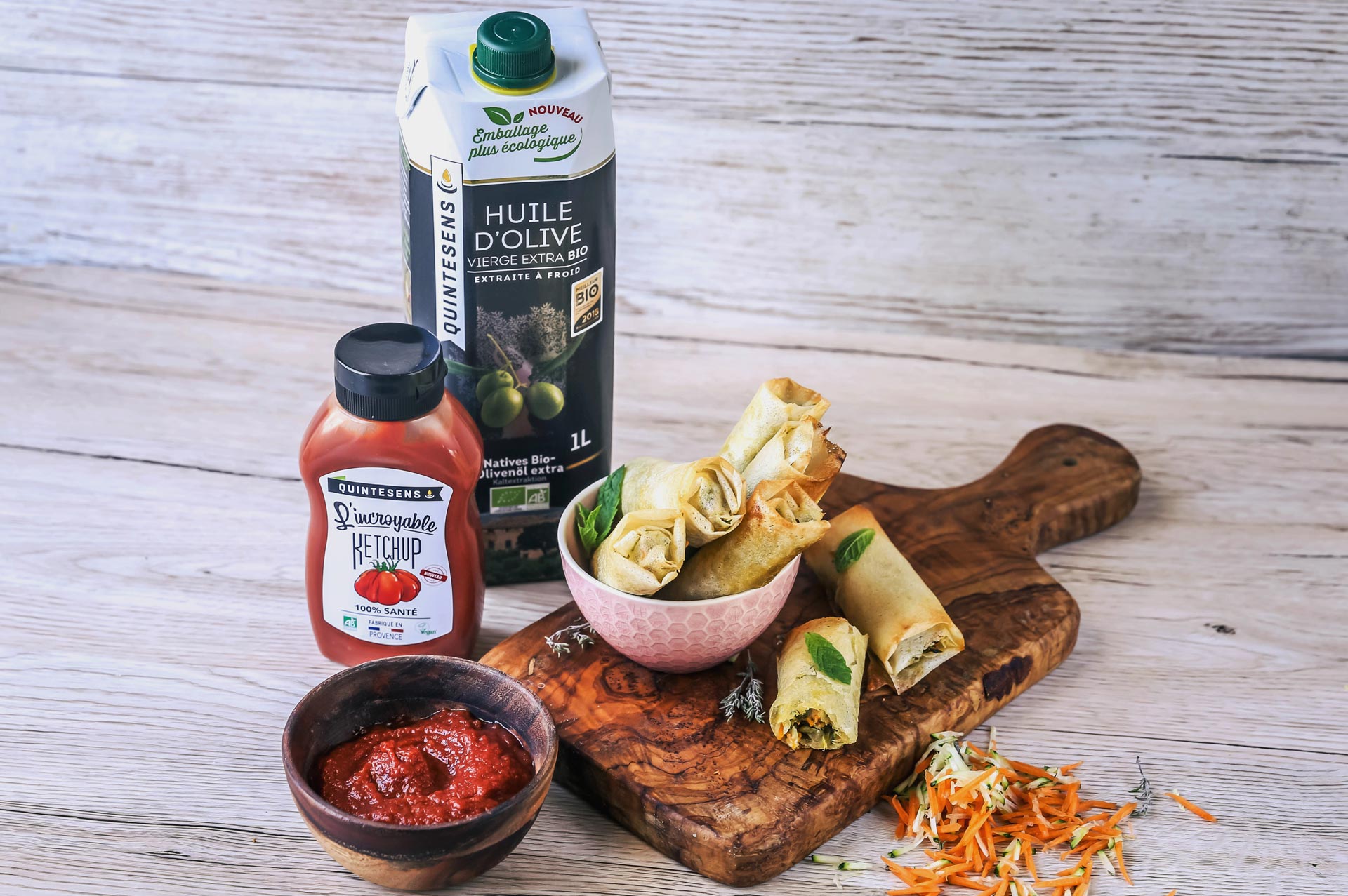 Croustillants de légumes et féta