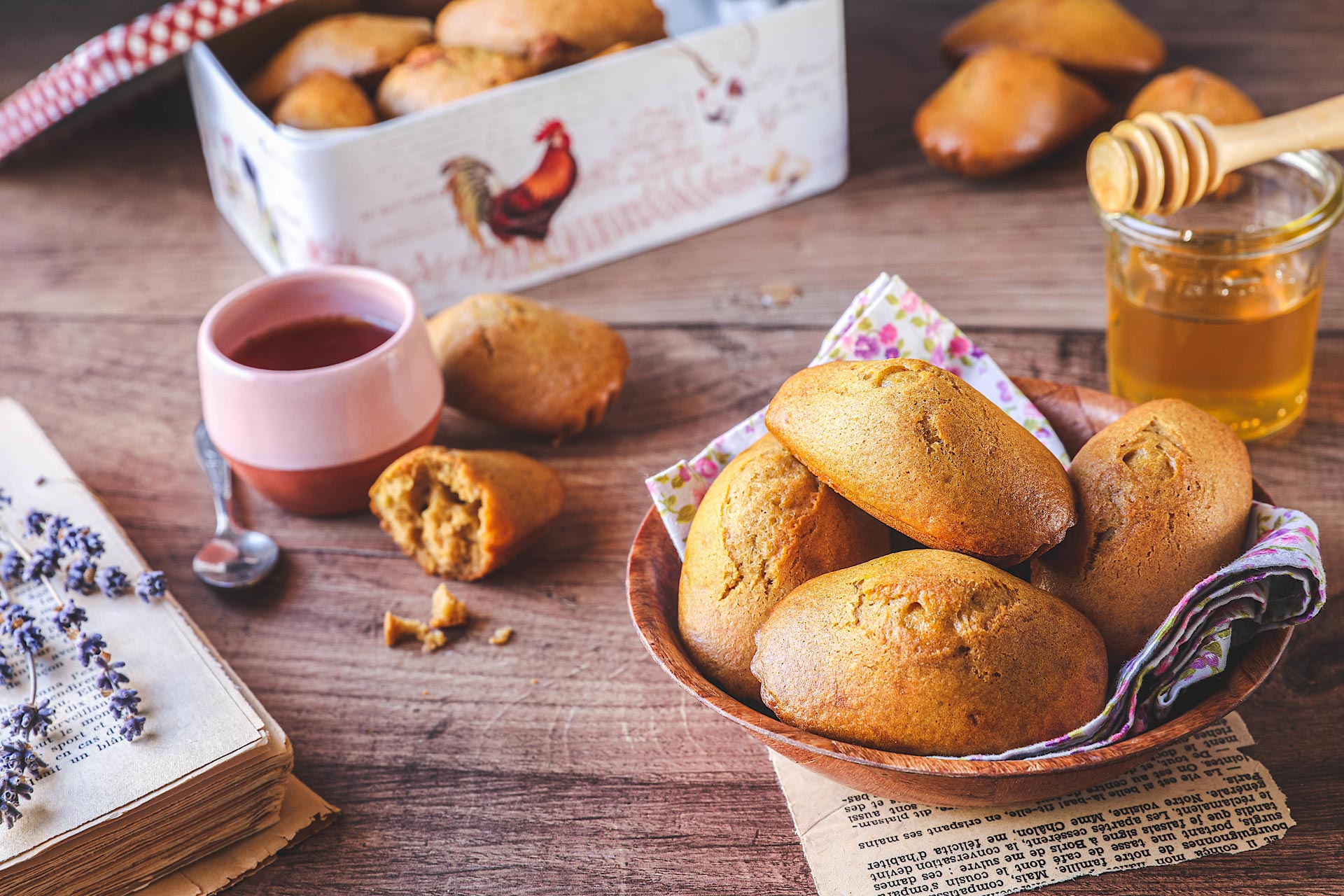 Madeleines au miel