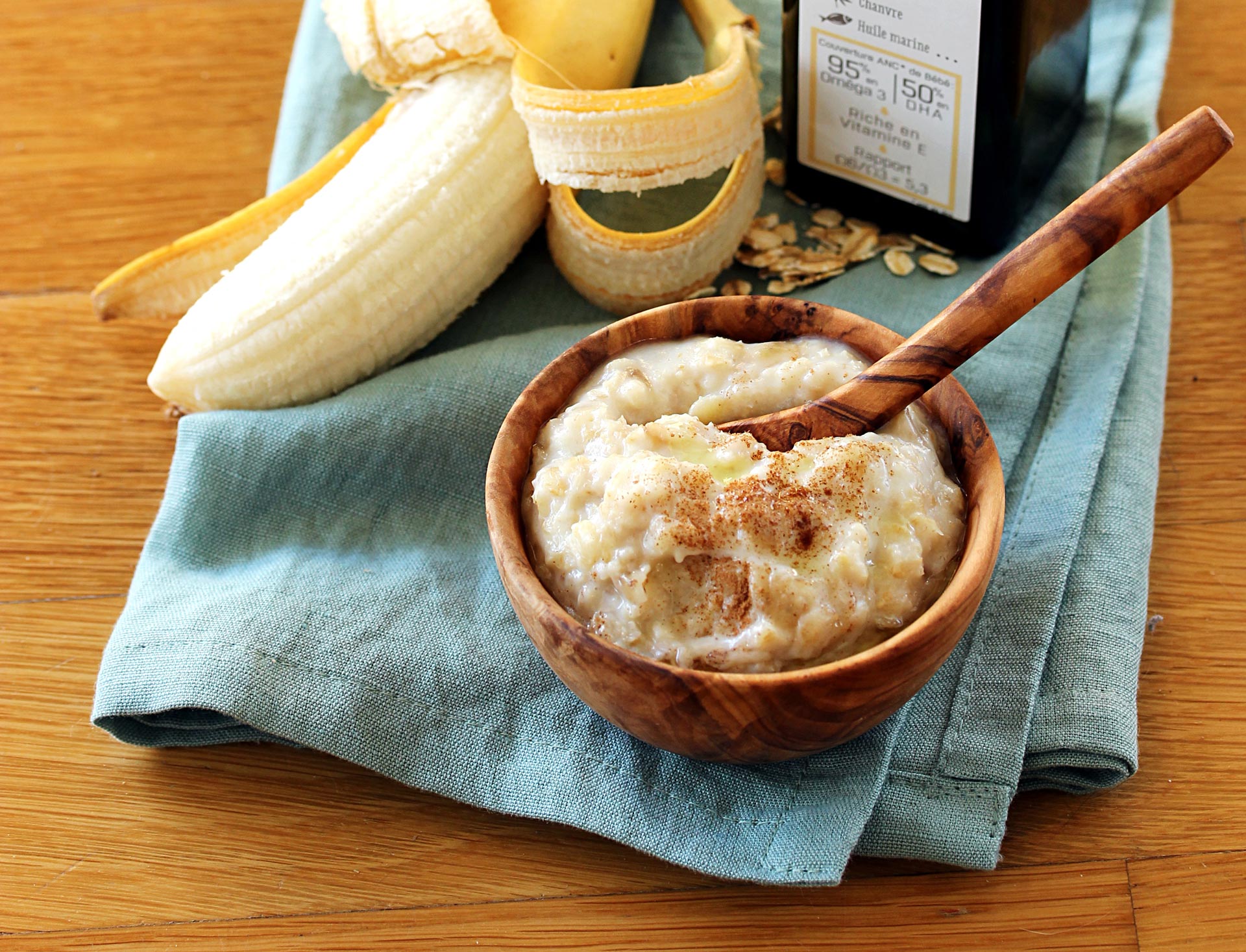Porridge banane et cannelle (dès 8 mois)