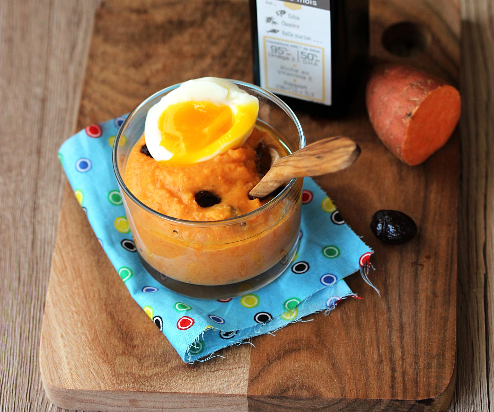 PURÉE PANAIS, NAVET AU MIEL ET PÉPITES D'OEUF (DÈS 12 MOIS)