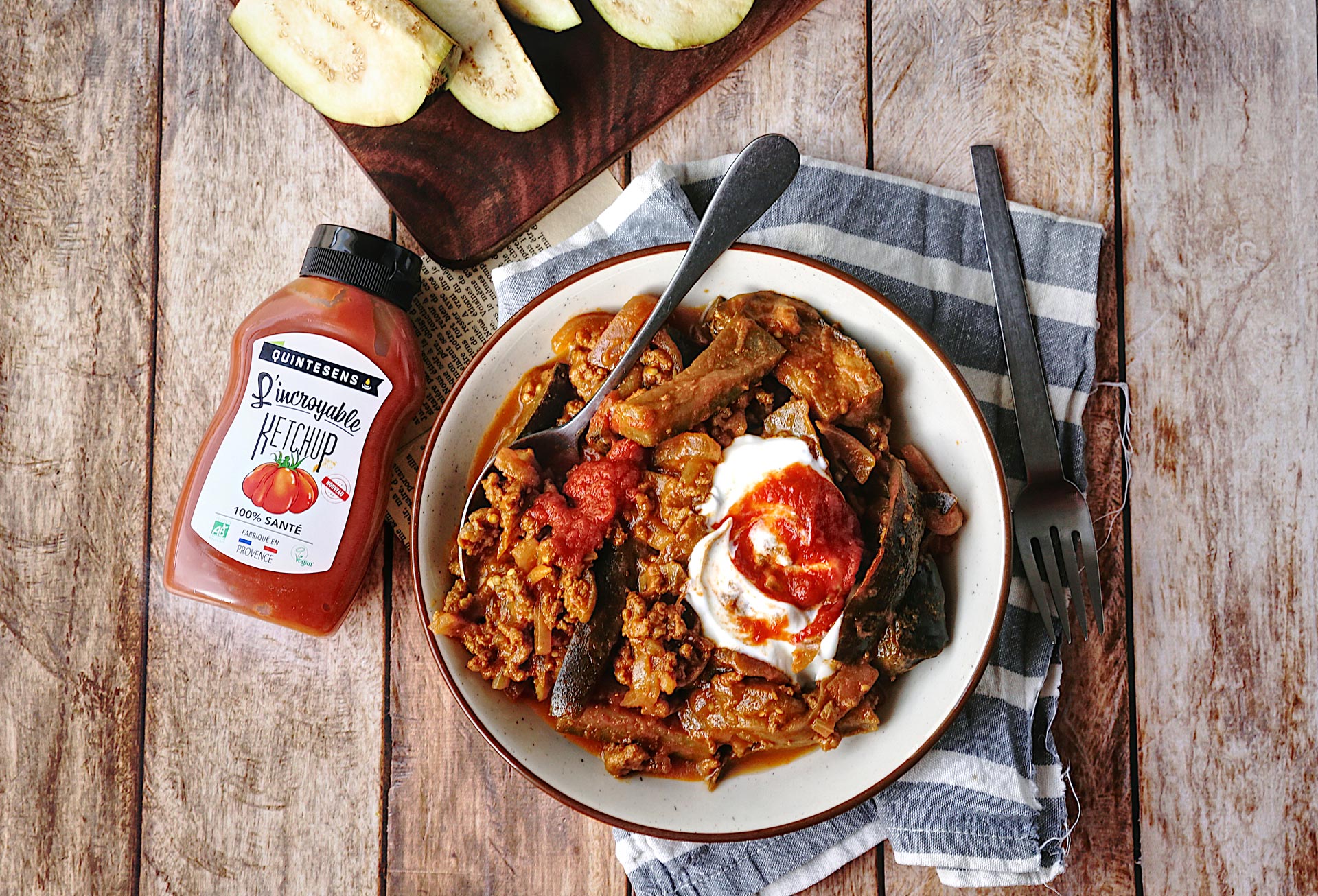 Ragoût d'aubergines à la viande