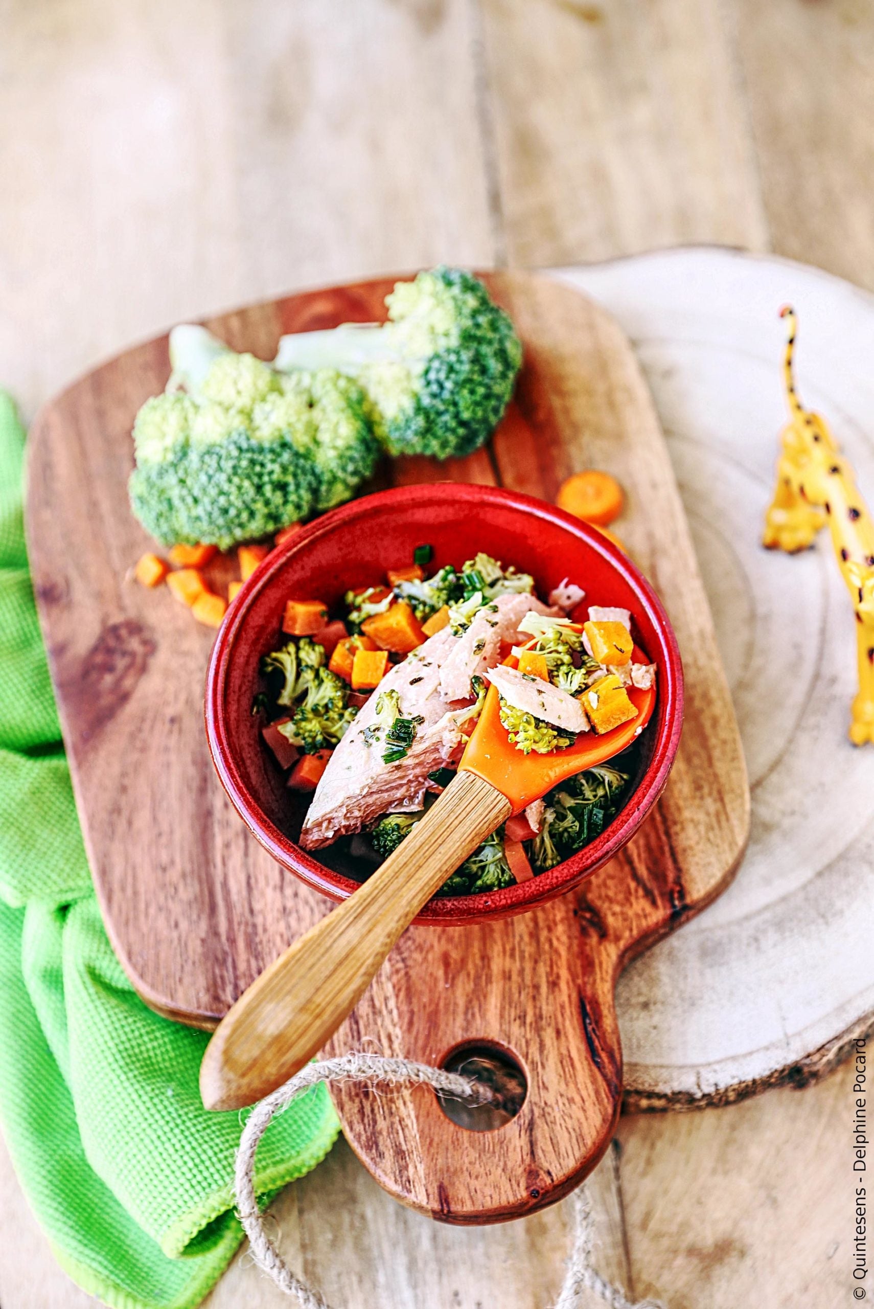 Saumon sauce citron et ses brocolis