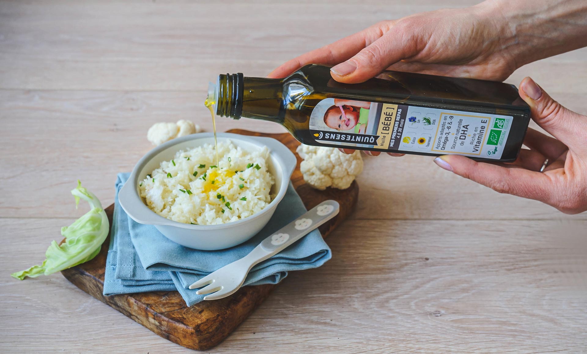 Semoule de chou-fleur et poisson