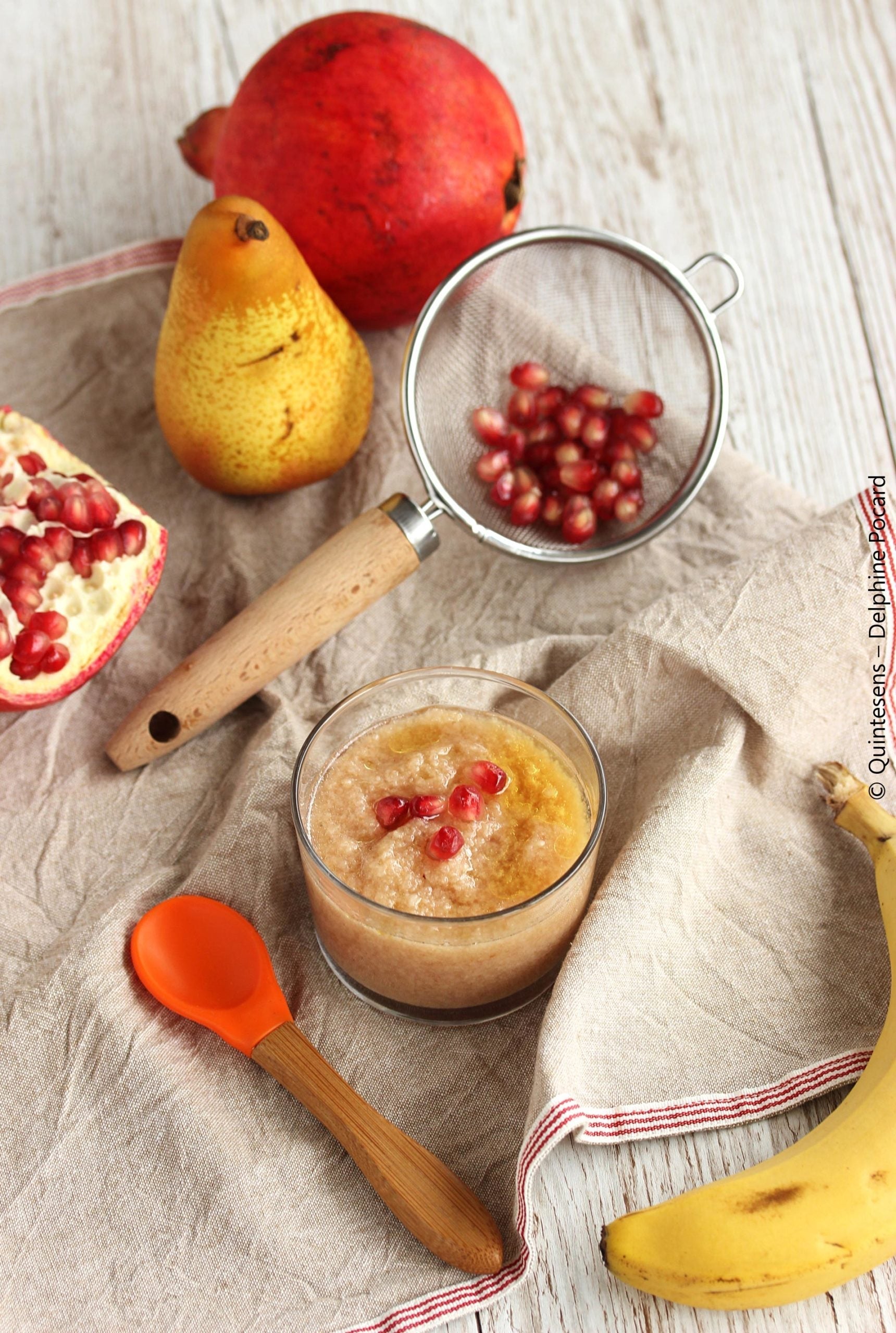 SOUPE DE POIRE ET GRENADE