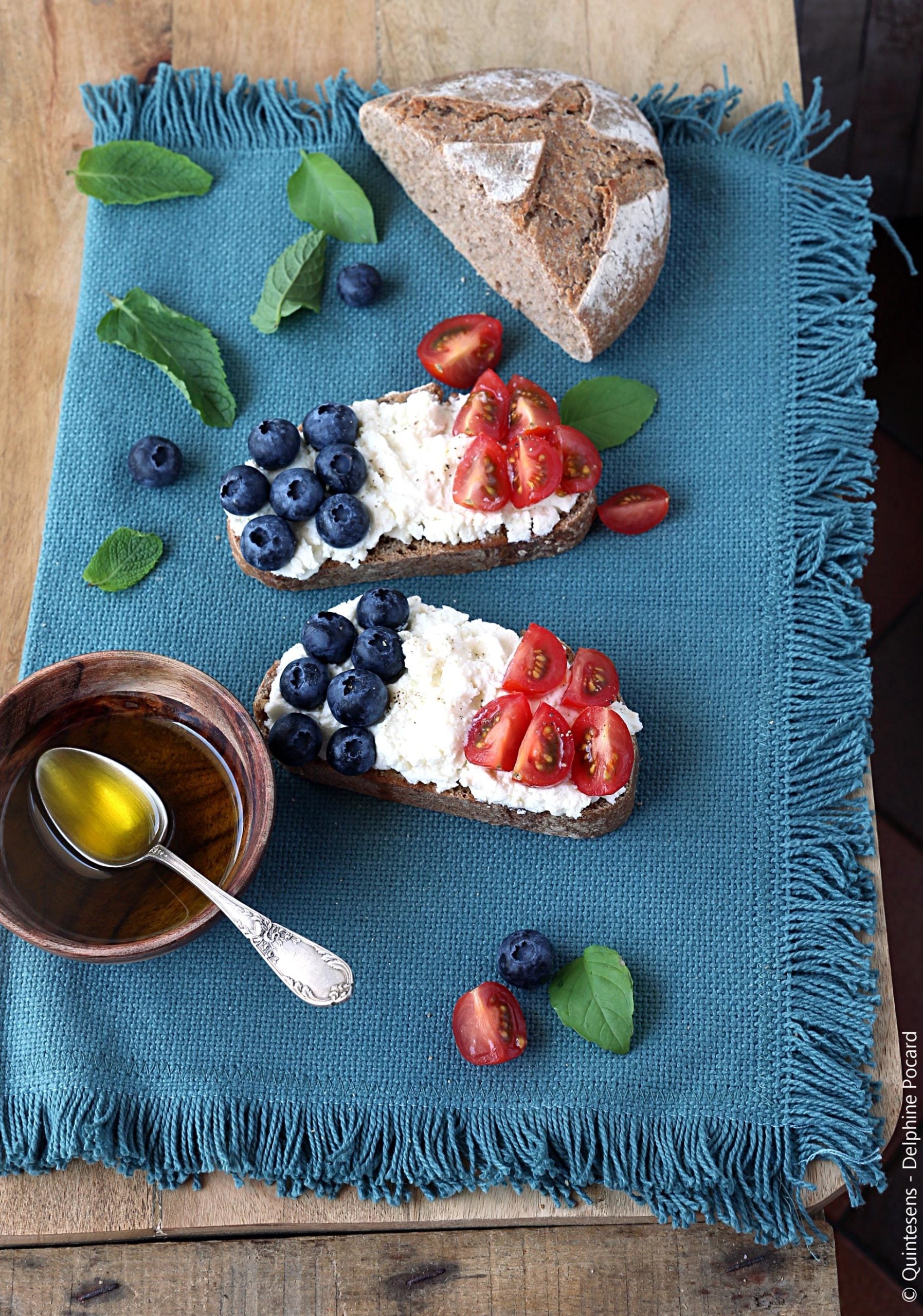 Tartine-apéro bleu blanc rouge,  le 14 juillet !