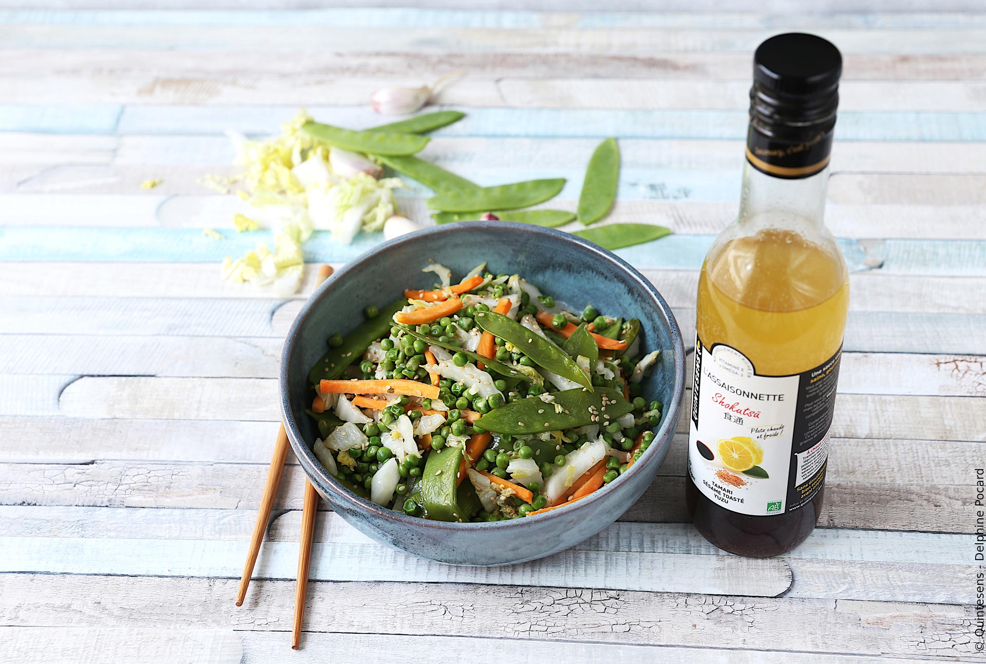 Wok asiatique de légumes