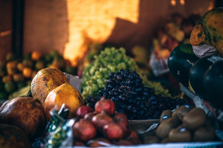 Marché de fruits et légumes