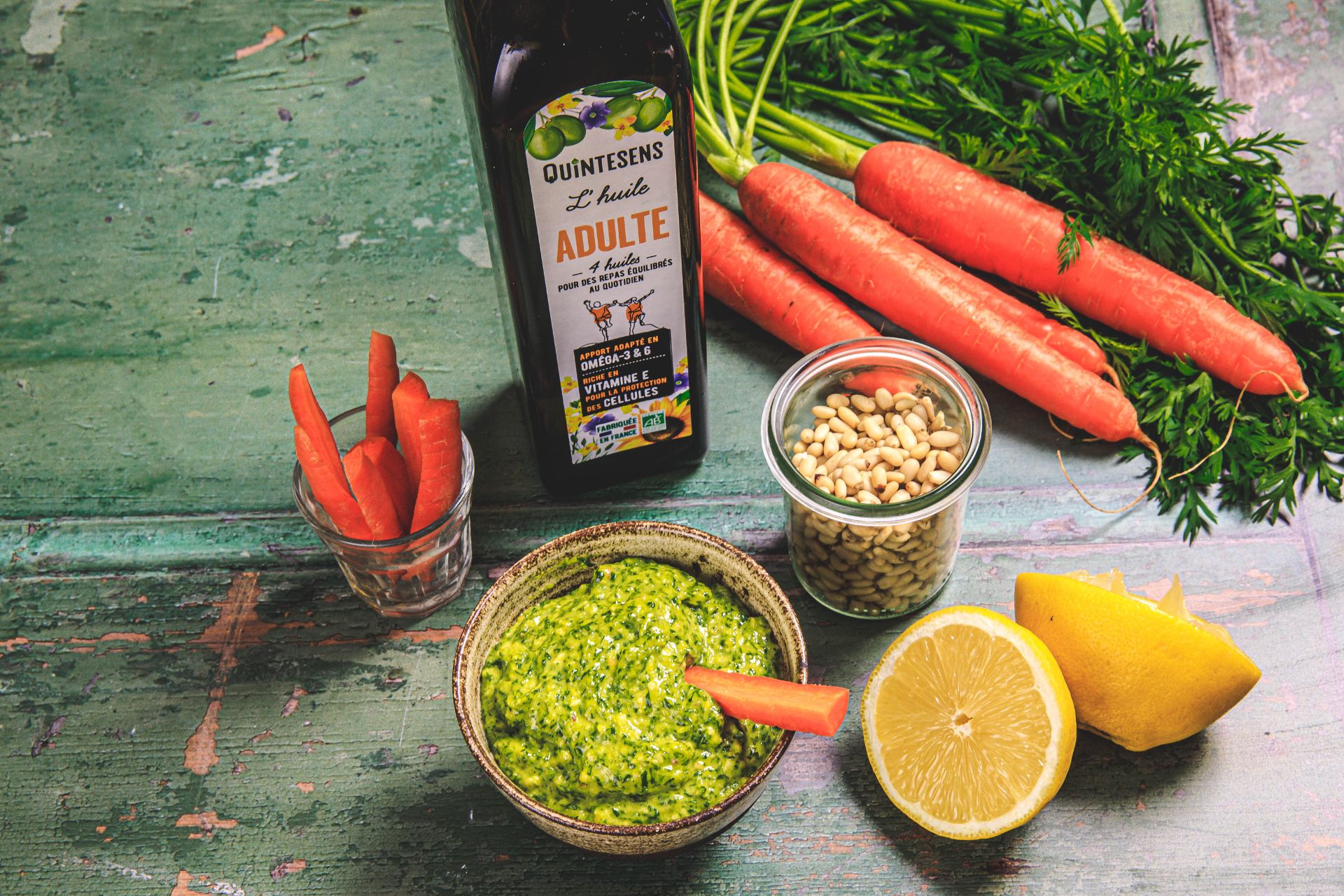 Pesto aux fanes de carottes