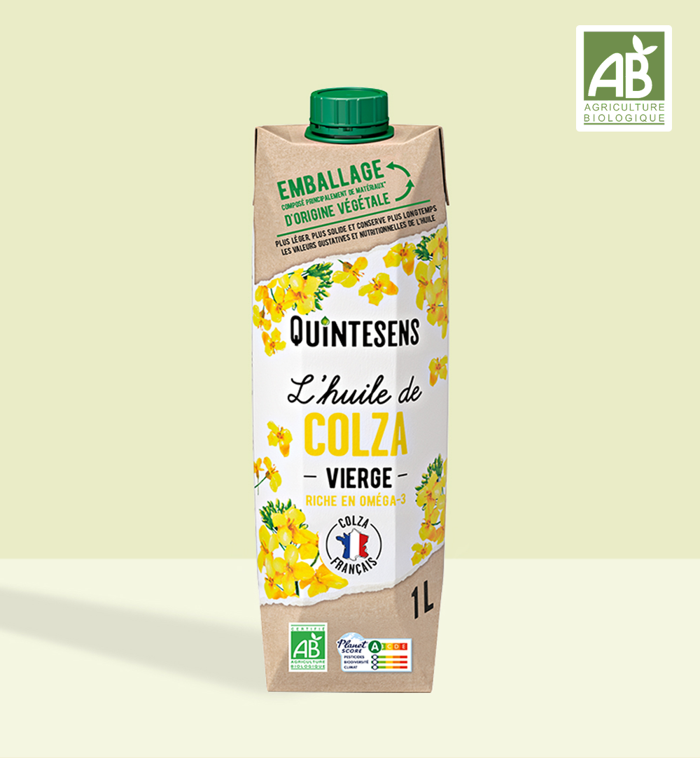 L’huile de colza bio vierge Quintesens