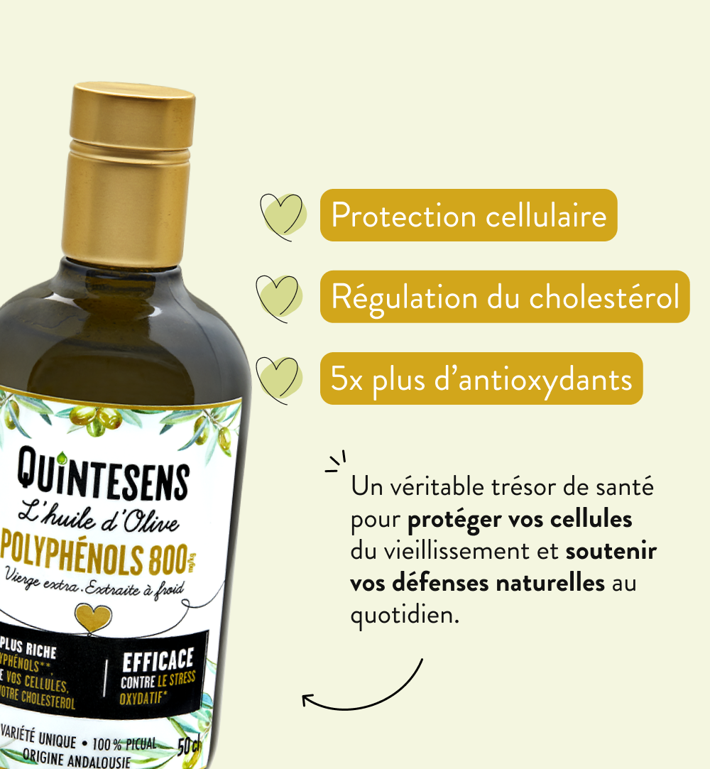 L'huile d'olive polyphénols 800