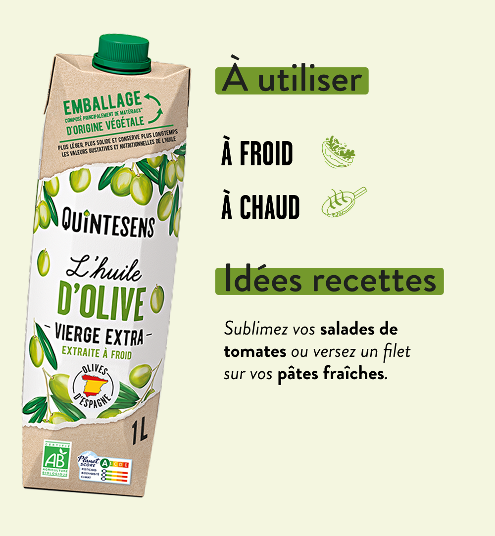 L’huile d’olive bio vierge extra Quintesens