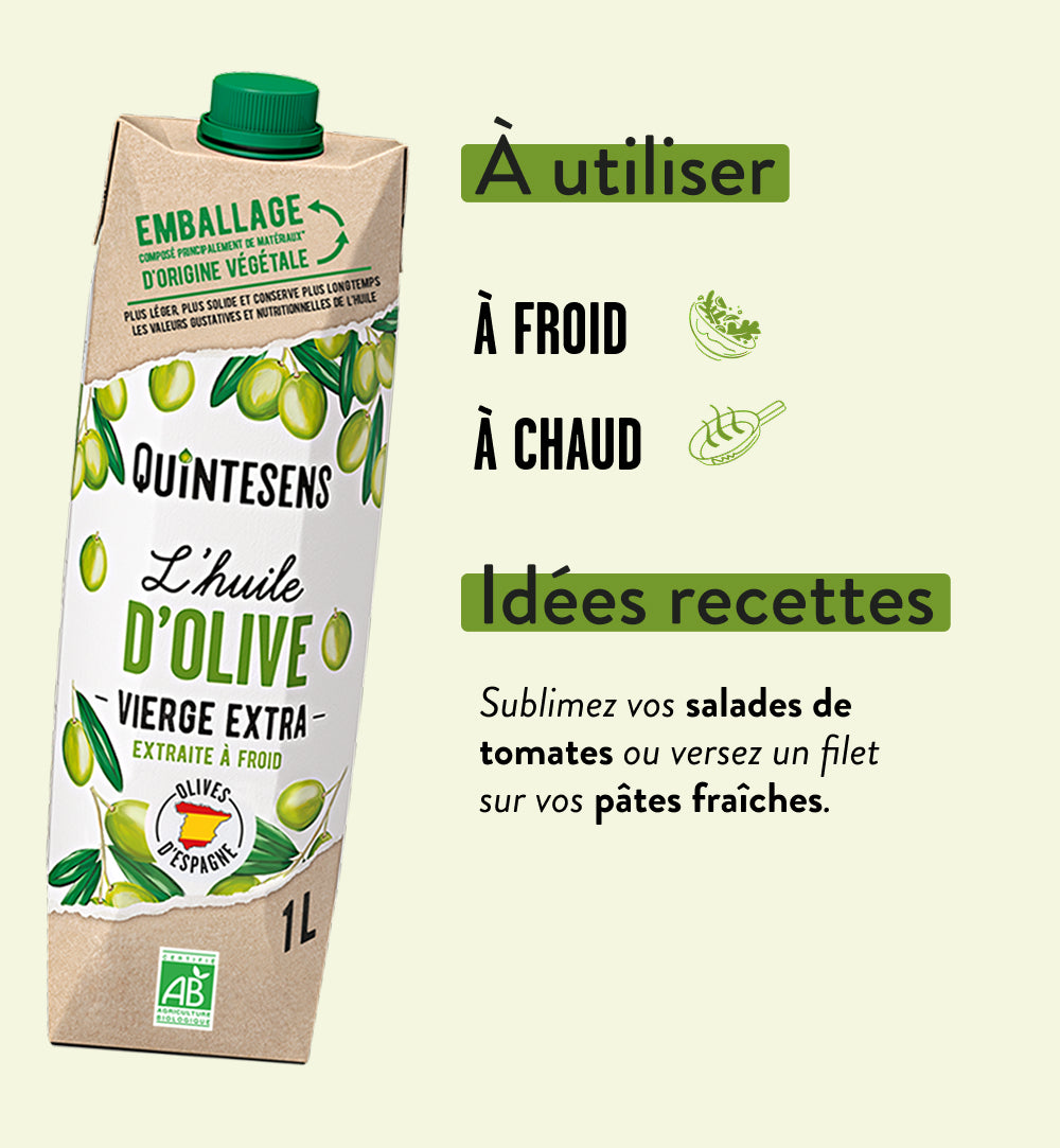 L’huile d’olive bio vierge extra Quintesens