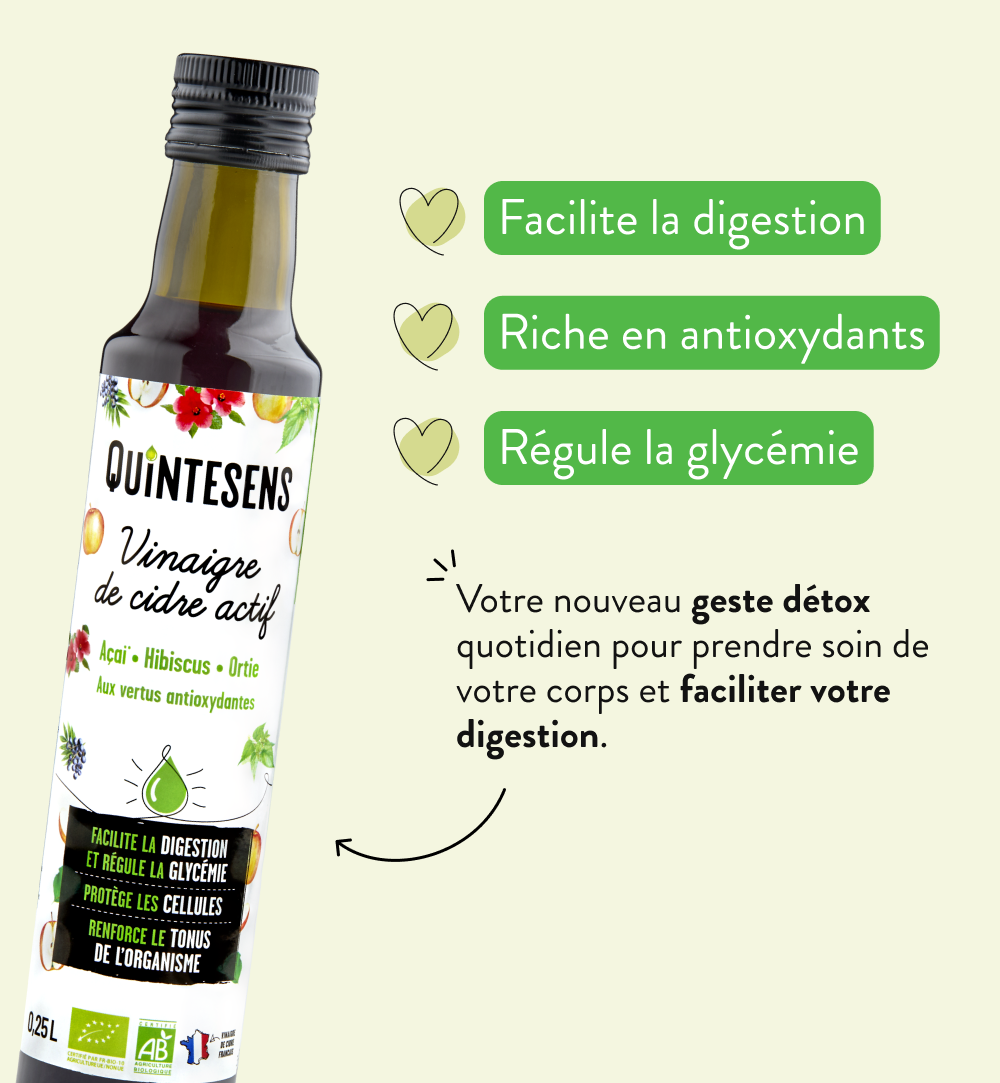 Le vinaigre de cidre actif aux vertus Antioxydantes