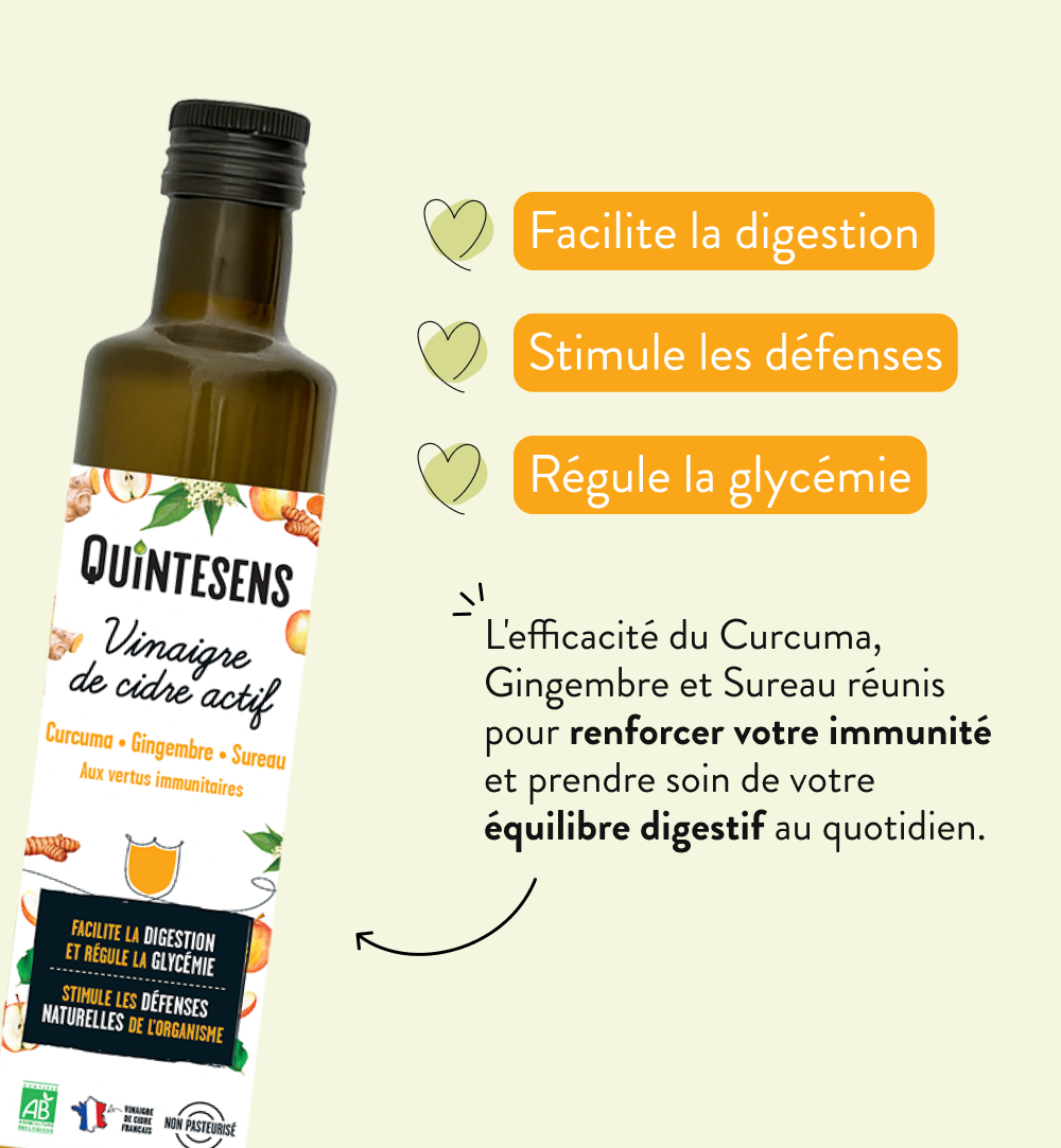 Le vinaigre de cidre actif aux vertus Immunitaires