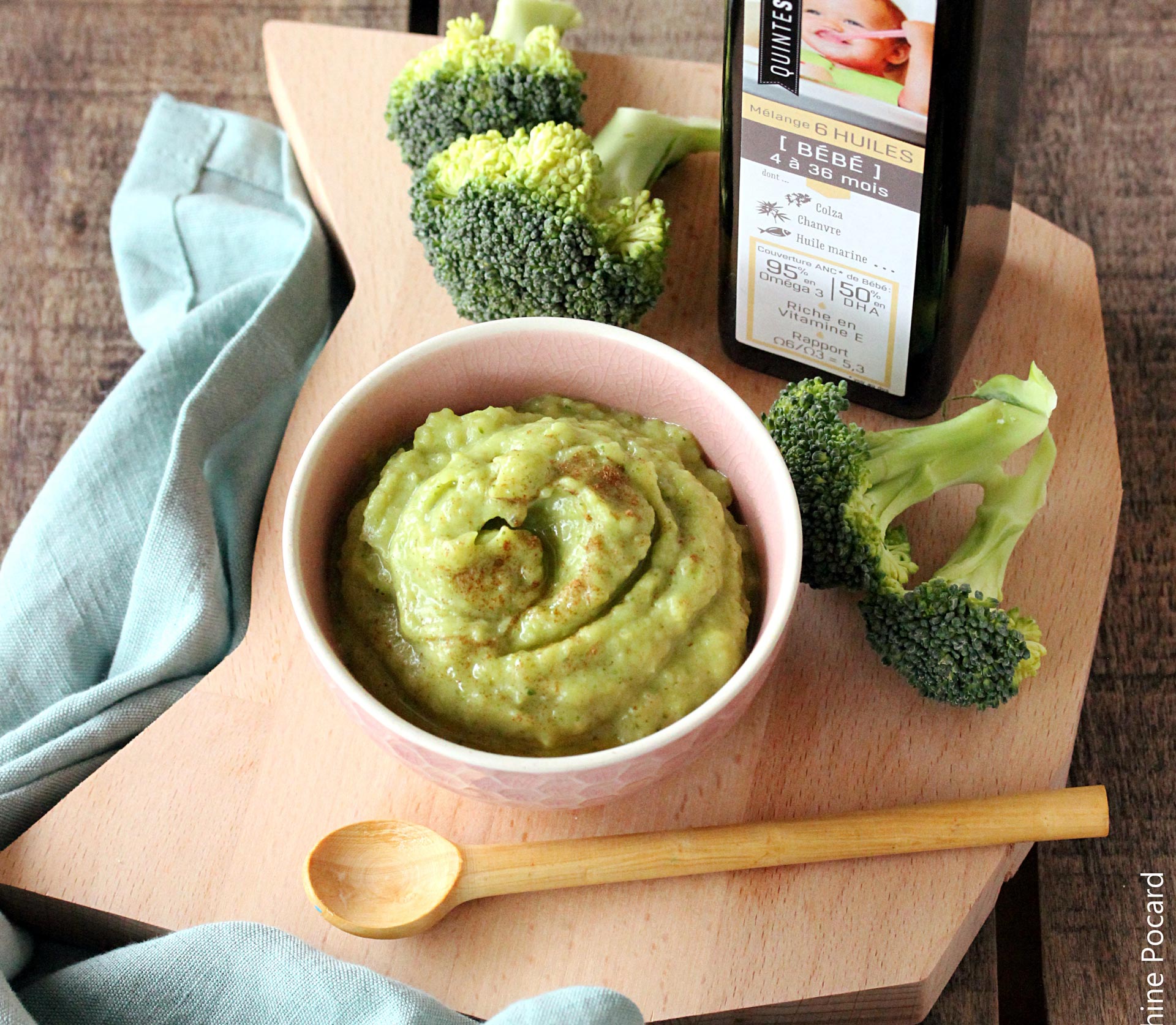 Puree De Brocoli Et Poulet Pour Bebe Des 6 Mois Recette Bio Quintesens