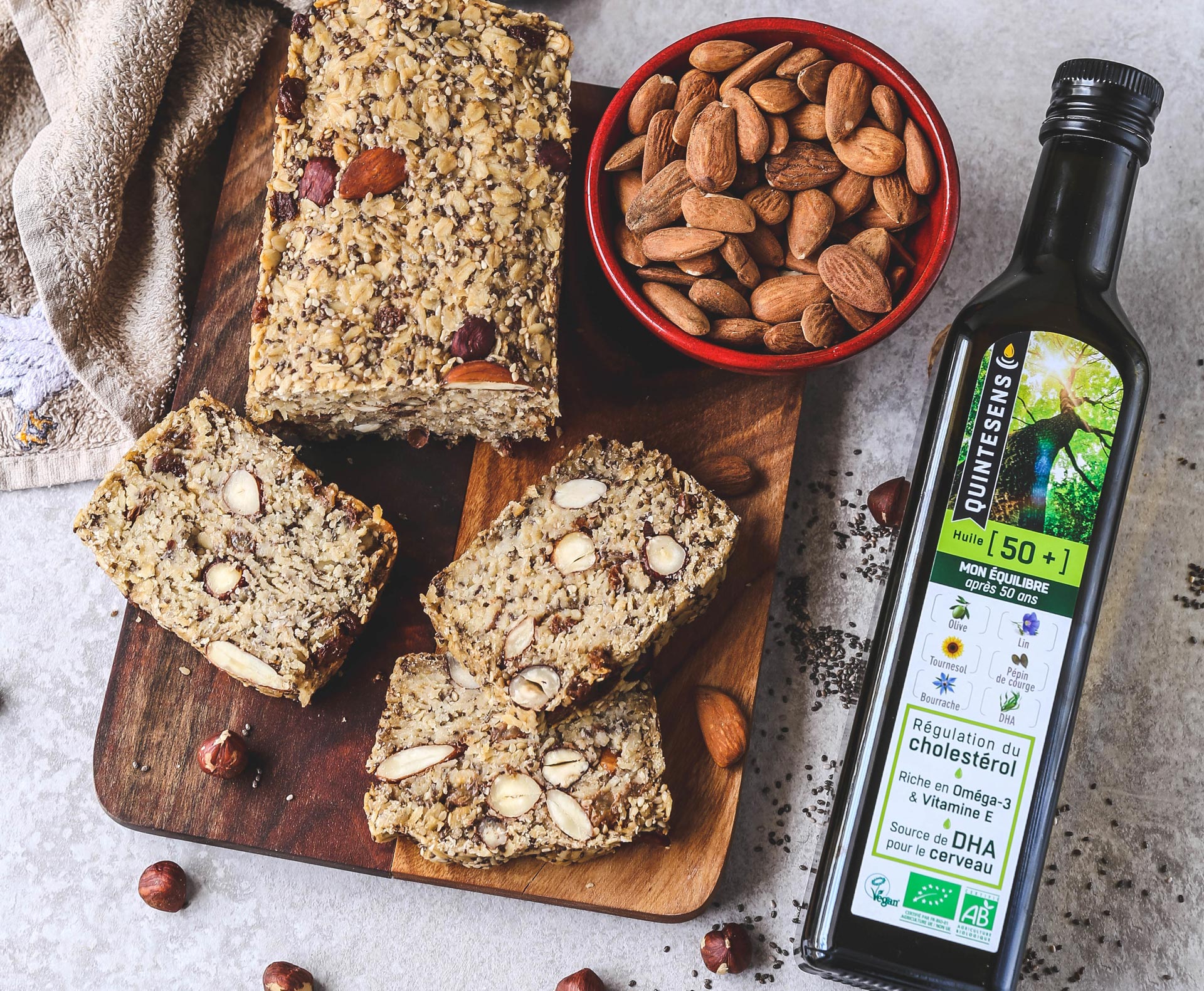 Pain avoine et graines - Recette bio - Quintesens