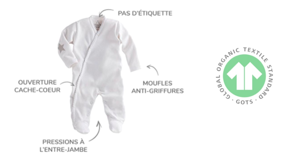 Trousseau de naissance et maternité en coton bio — frenchpoupon